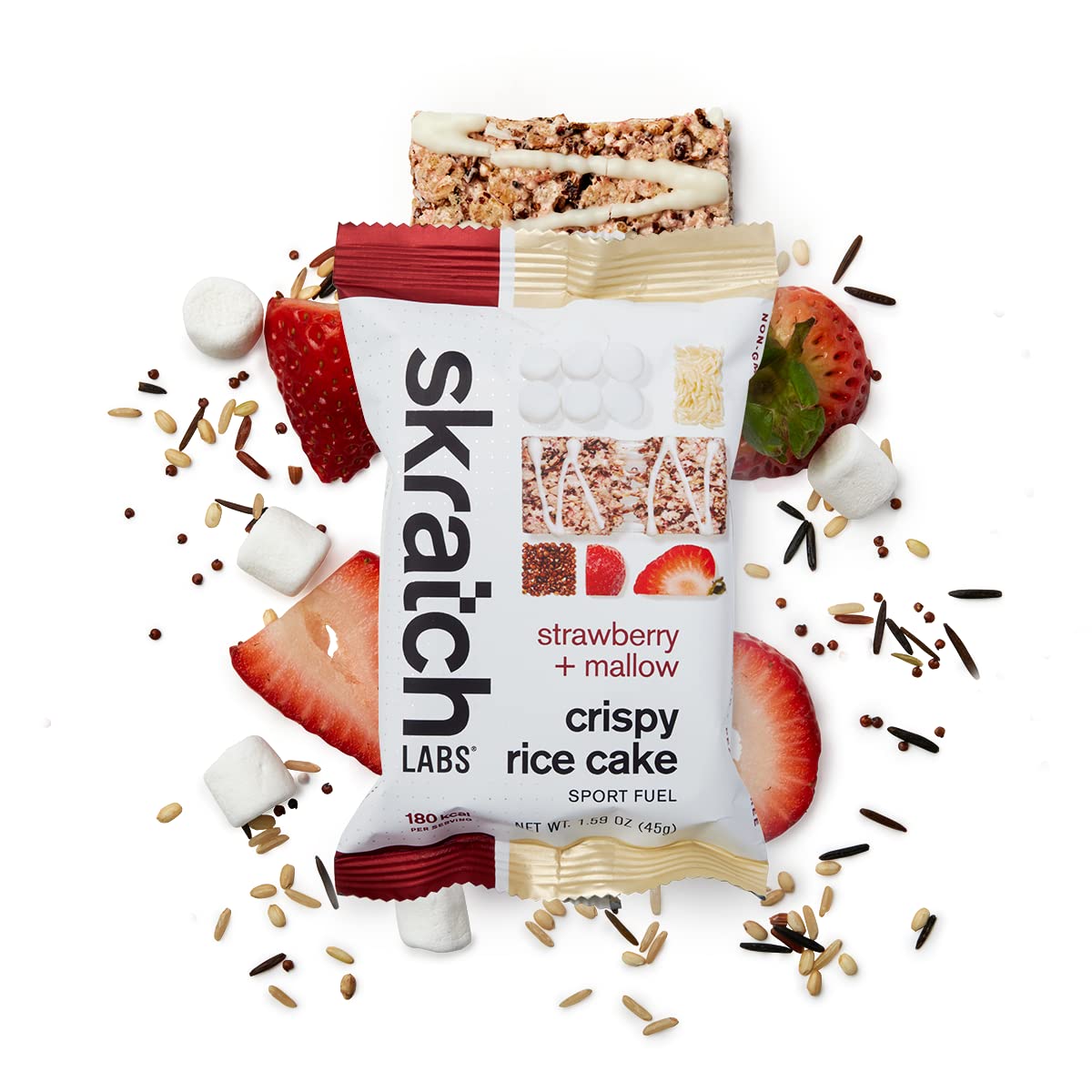 Skratch Labs Crispy Rice Cake | Strawberry